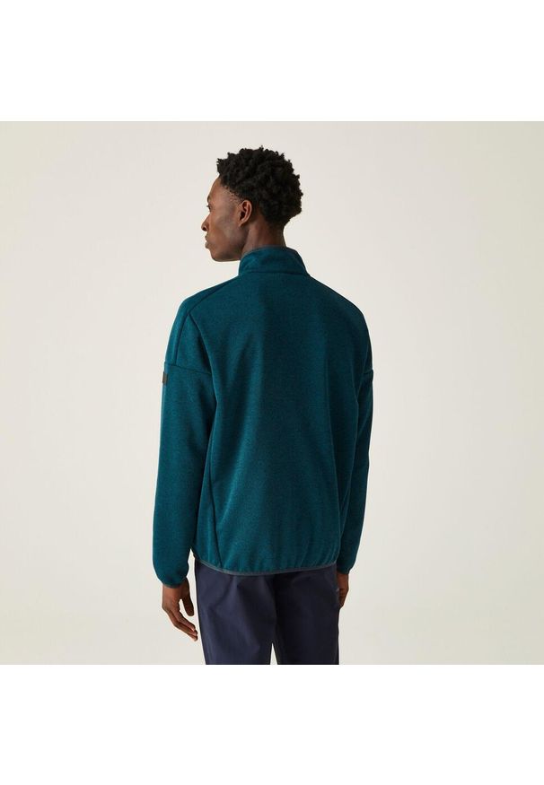 Regatta - Polar turystyczny męski Kassam. Kolor: niebieski. Materiał: polar. Wzór: melanż. Sport: turystyka piesza