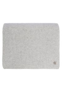 Calvin Klein Szalik Ck Metal Wool Rib Scarf LV04D8056G Szary. Kolor: szary. Materiał: wełna #5