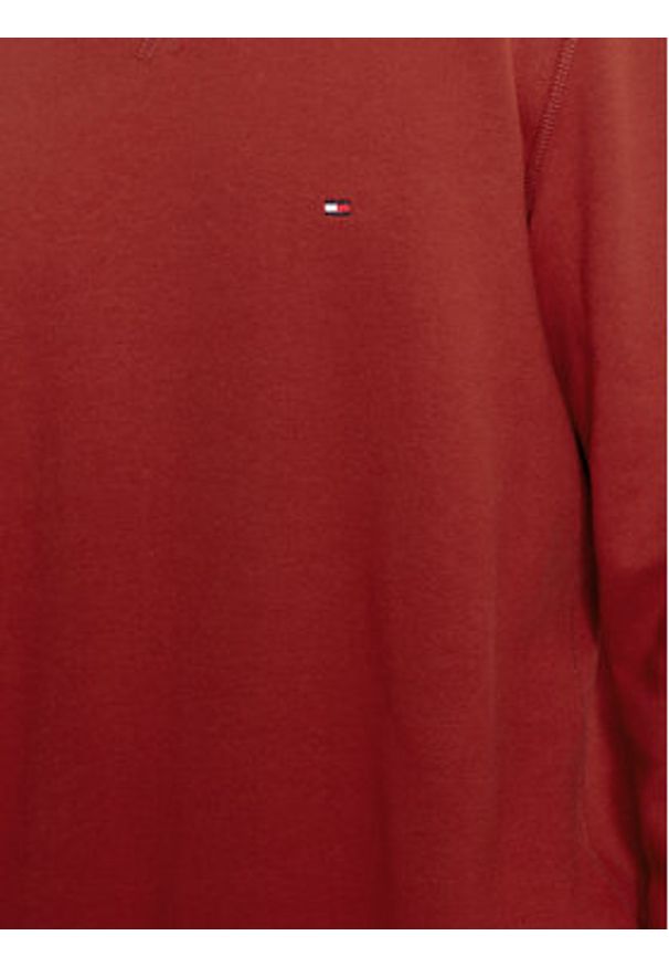 TOMMY HILFIGER - Tommy Hilfiger Bluza Essential MW0MW37232 Czerwony Regular Fit. Kolor: czerwony. Materiał: syntetyk, bawełna