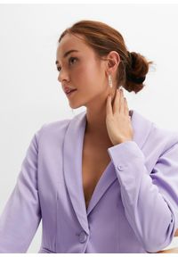 bonprix - Żakiet. Kolor: fioletowy. Styl: elegancki