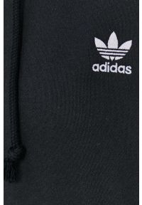 adidas Originals Bluza bawełniana H37799 damska kolor czarny z kapturem z aplikacją. Typ kołnierza: kaptur. Kolor: czarny. Materiał: bawełna. Wzór: aplikacja #3
