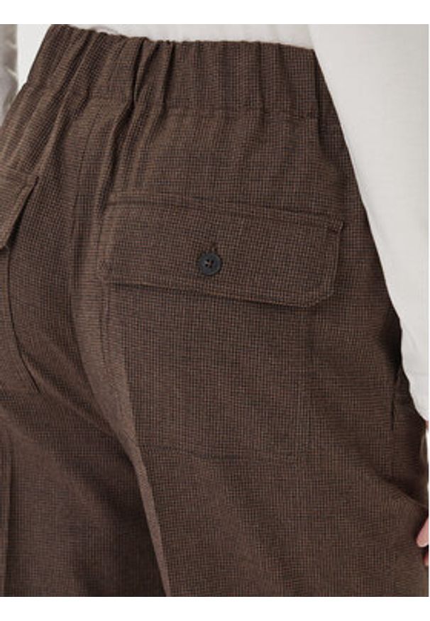 Weekend Max Mara Spodnie materiałowe Hataley 2525136022 Brązowy Regular Fit. Kolor: brązowy. Materiał: wełna