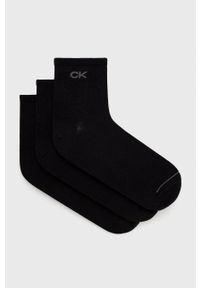 Calvin Klein Skarpetki (3-pack) męskie kolor czarny. Kolor: czarny #1