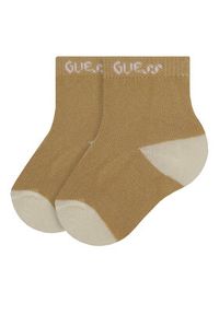 Guess Skarpety długie H4YZ07 Z3G10 Beżowy. Kolor: beżowy. Materiał: bawełna #3