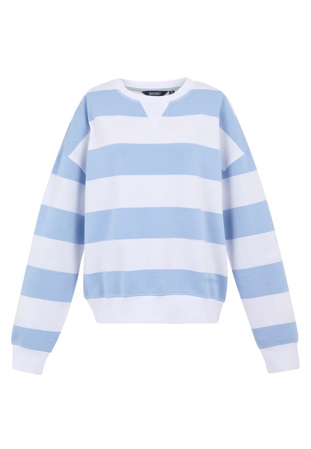 Regatta - Damski Sweter Z Dekoltem W Szpic Avika II Stripe. Kolor: biały, wielokolorowy, niebieski, turkusowy