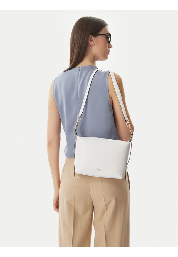 Furla Torebka Tonie Mini WE00877 A.0023 CN 01B00 Biały. Kolor: biały. Materiał: skórzane