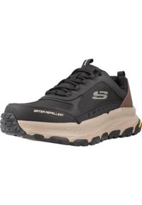 skechers - Buty do chodzenia męskie Skechers Dlux Trekker. Zapięcie: sznurówki. Kolor: czarny. Materiał: syntetyk, tkanina, materiał. Szerokość cholewki: normalna. Sport: turystyka piesza