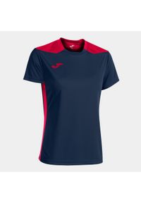 Koszulka do piłki nożnej damska Joma Championship VI. Kolor: czerwony, niebieski, wielokolorowy