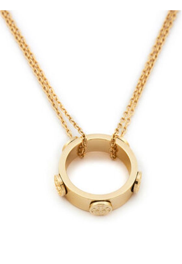 Tory Burch Naszyjnik Miller Stud Circle Pendant 160172 Złoty. Materiał: metalowe. Kolor: złoty