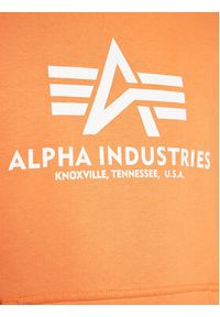 Alpha Industries Bluza Basic 178312 Pomarańczowy Regular Fit. Kolor: pomarańczowy. Materiał: bawełna #2