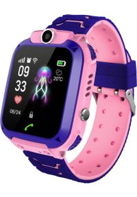 NoName - Smartwatch Q12 Różowy (5904161107620). Rodzaj zegarka: smartwatch. Kolor: różowy