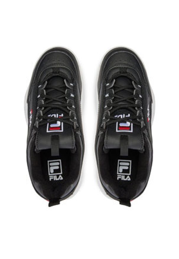 Fila Sneakersy Disruptor Low Wmn 1010302.25Y Czarny. Kolor: czarny. Materiał: skóra