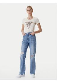 Guess T-Shirt W6RI32 J1314 Écru Regular Fit. Materiał: bawełna #5