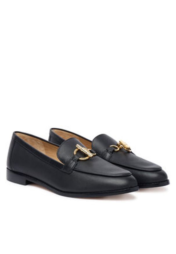 Lauren Ralph Lauren - LAUREN RALPH LAUREN Loafersy 802P10534001 Czarny. Kolor: czarny. Materiał: skóra