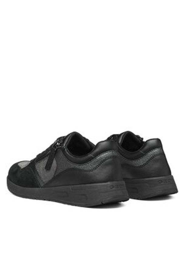 Geox Sneakersy D Bulmya D36NQB 0LY2N C9999 Czarny. Kolor: czarny. Materiał: skóra