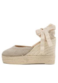 Manebi Espadryle Wedge Espadrilles O 7.1 WV Beżowy. Kolor: beżowy. Materiał: materiał #5