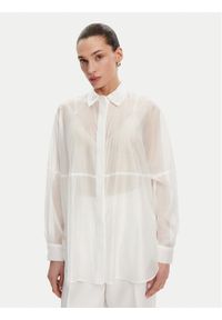 ACCESS FASHION Koszula 53-7068-104 Biały Loose Fit. Kolor: biały. Materiał: lyocell