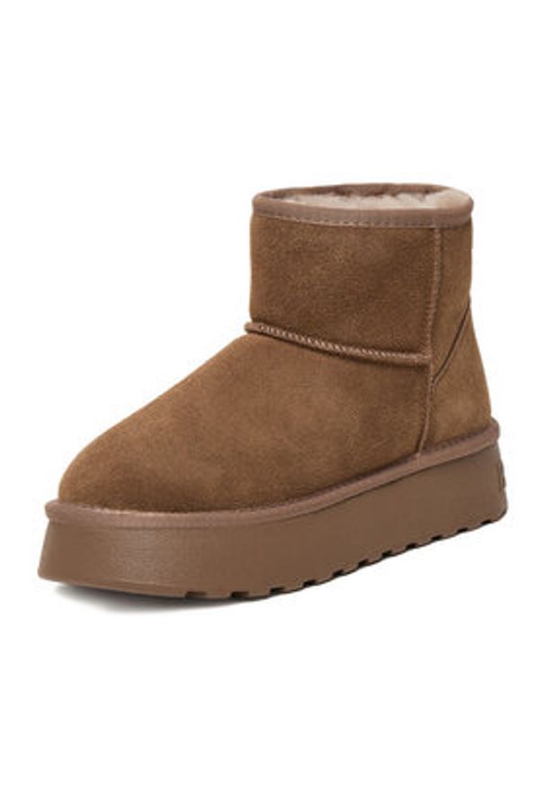 Badura Śniegowce C-WFA-01-H Brązowy. Kolor: brązowy. Materiał: skóra, zamsz