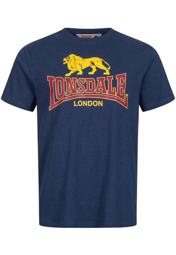 Koszulka Lonsdale Taverham. Kolor: niebieski. Materiał: bawełna, materiał