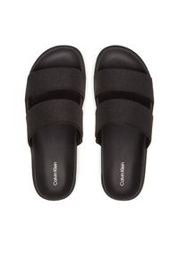 Calvin Klein Klapki Flat Slide Jacq HW0HW02487 Czarny. Kolor: czarny. Materiał: materiał #2