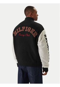 TOMMY HILFIGER - Tommy Hilfiger Kurtka bomber MW0MW42581 Czarny Regular Fit. Kolor: czarny. Materiał: wełna #5