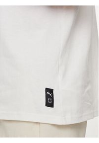 Puma T-Shirt Hoops Deck 624776 Biały Regular Fit. Kolor: biały. Materiał: bawełna #3