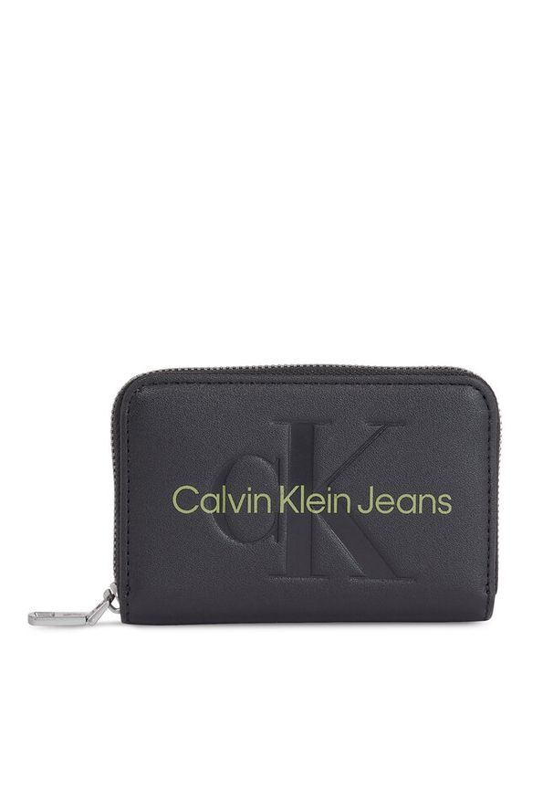 Mały Portfel Damski Calvin Klein Jeans. Kolor: czarny