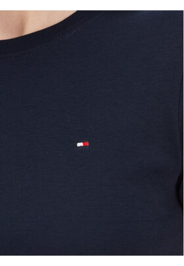 TOMMY HILFIGER - Tommy Hilfiger Sukienka codzienna New Cody WW0WW42721 Granatowy Slim Fit. Okazja: na co dzień. Kolor: niebieski. Materiał: bawełna. Typ sukienki: proste. Styl: casual
