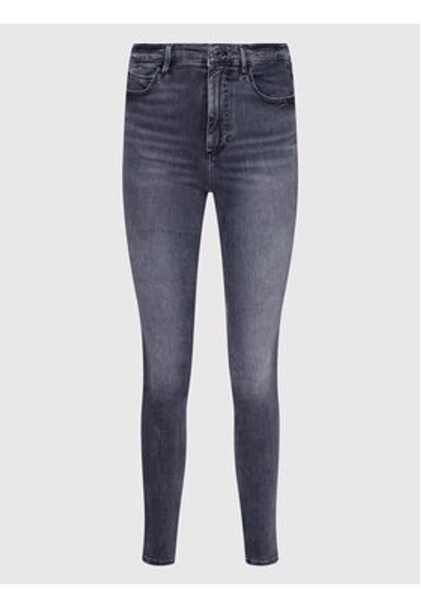 Guess Jeansy W2YA46 D4PZ2 Szary Skinny Fit. Kolor: szary