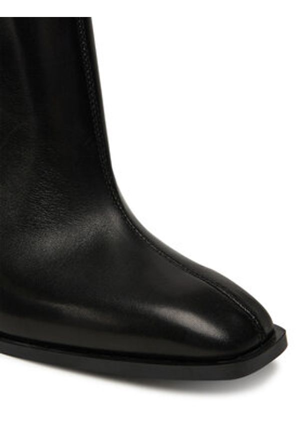Karl Lagerfeld - KARL LAGERFELD Botki Nft Heel Zip KL39135 Czarny. Kolor: czarny. Materiał: skóra