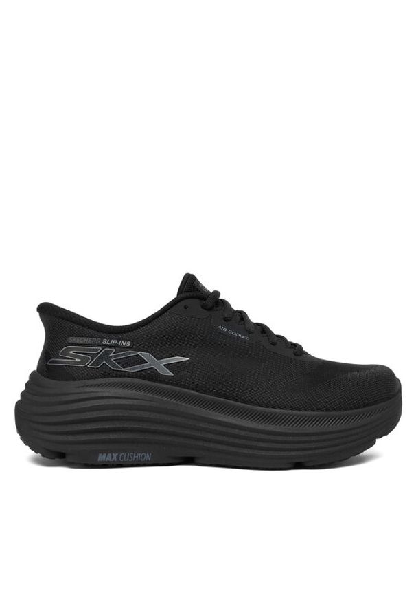 skechers - Skechers Buty do biegania Max Cushioning Endeavour 129473/BBK Czarny. Kolor: czarny. Materiał: materiał