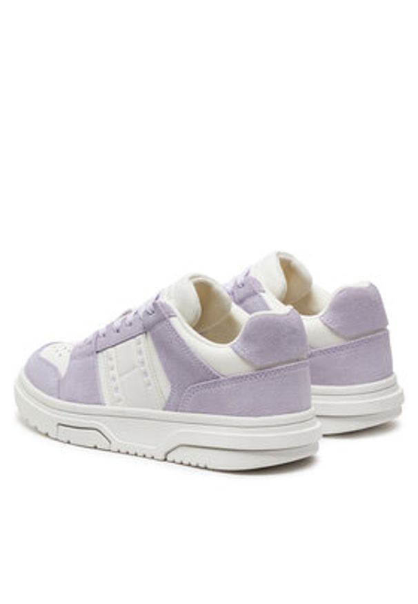 Tommy Jeans Sneakersy The Brooklyn Suede EN0EN02476 Fioletowy. Kolor: fioletowy. Materiał: zamsz, skóra