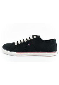 TOMMY HILFIGER - Buty sportowe trampki do chodzenia męskie Tommy Hilfiger. Kolor: czarny. Sport: turystyka piesza