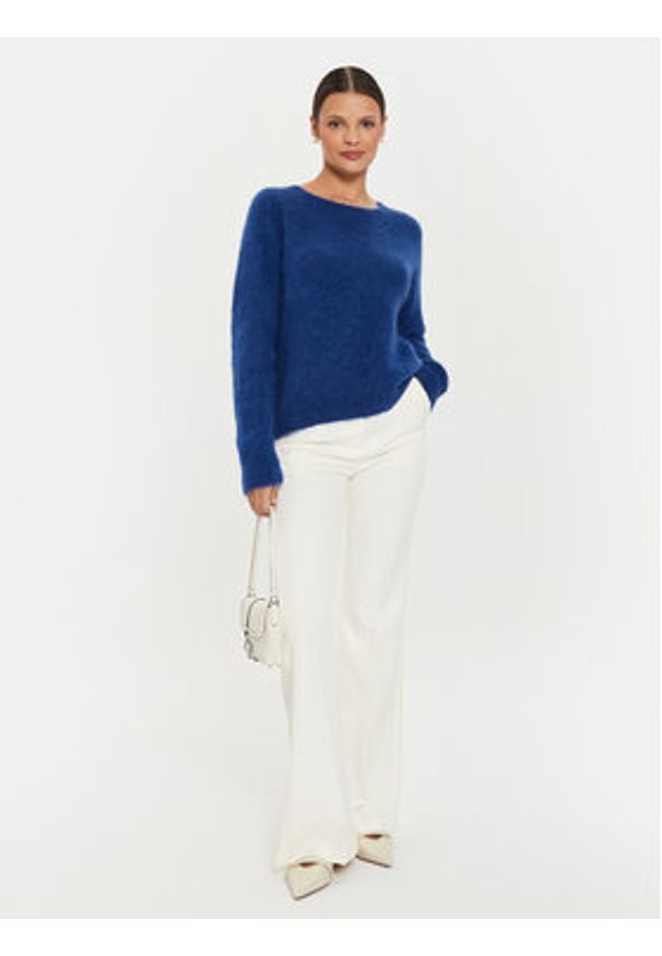 Kontatto Sweter 3M0229 AI253M10 Niebieski Relaxed Fit. Kolor: niebieski. Materiał: syntetyk
