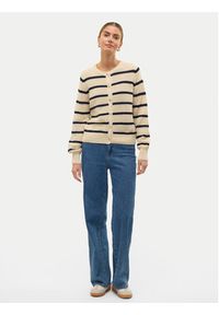 Vero Moda Kardigan Amazing 10319138 Beżowy Regular Fit. Kolor: beżowy. Materiał: syntetyk #6