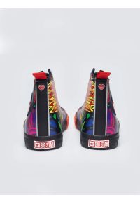 Big-Star - Trampki wysokie ze skóry ekologicznej z nadrukiem WOśP czarne TT174402 906. Okazja: na spacer, na co dzień. Nosek buta: okrągły. Kolor: czarny. Materiał: skóra ekologiczna. Szerokość cholewki: normalna. Wzór: nadruk. Styl: casual, klasyczny #3