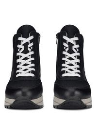 Rieker Trzewiki N4008-00 Czarny. Kolor: czarny. Materiał: materiał #6