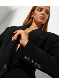 ALEXANDRE VAUTHIER - Czarna taliowana marynarka Couture. Kolor: czarny. Materiał: wełna, materiał #5