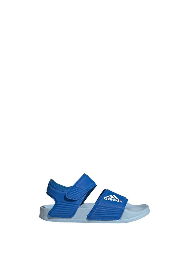 Adidas - adilette Sandals. Kolor: biały, wielokolorowy, niebieski