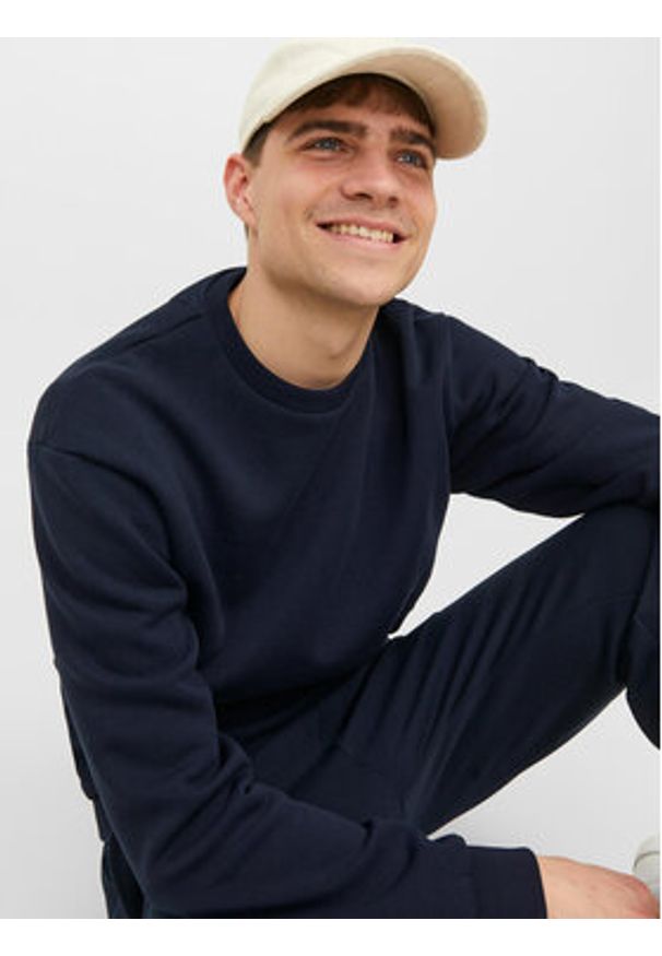 Jack & Jones Bluza Bradley 12249341 Granatowy Relaxed Fit. Kolor: niebieski. Materiał: bawełna, syntetyk