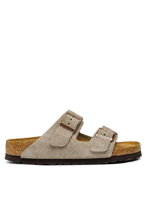 Klapki Birkenstock. Kolor: brązowy