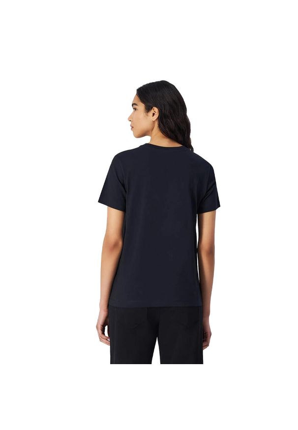Champion - T-shirt Damski Z Bawełny Z Krótkim Rękawem. Kolor: czarny. Materiał: bawełna. Długość rękawa: krótki rękaw. Długość: krótkie