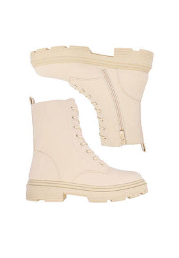 DeeZee Trzewiki HX21058-37 Beżowy. Kolor: beżowy. Materiał: syntetyk, materiał