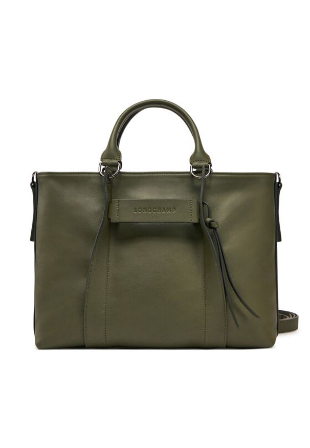 Longchamp Torebka 10198HCV Khaki. Kolor: brązowy. Materiał: skórzane