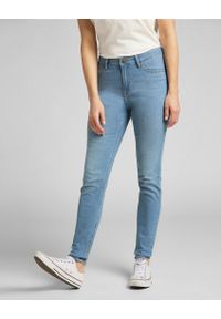 Lee - LEE SCARLETT HIGH DAMSKIE SPODNIE JEANSOWE LIGHT BLUE L626EMXV