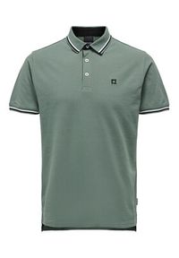 Only & Sons Polo Fletcher 22024827 Zielony Regular Fit. Typ kołnierza: polo. Kolor: zielony. Materiał: bawełna #7