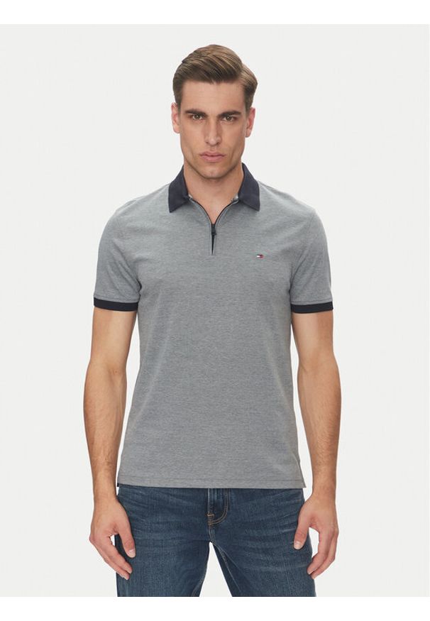 TOMMY HILFIGER - Tommy Hilfiger Polo MW0MW38492 Niebieski Regular Fit. Typ kołnierza: polo. Kolor: niebieski. Materiał: bawełna