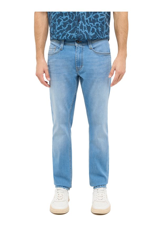 Męskie Spodnie Jeansowe Mustang Style Oregon Slim Denim Blue 1016316 5000 303
