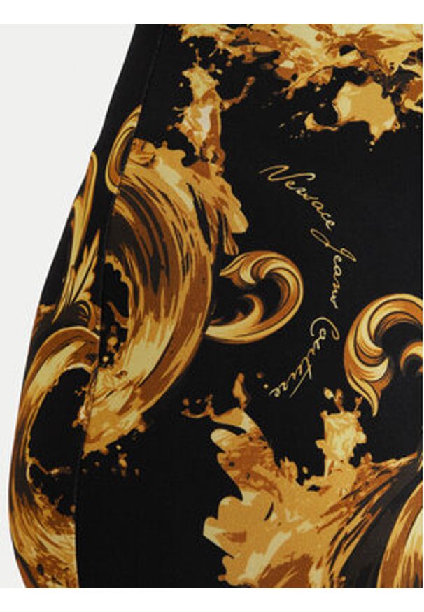Versace Jeans Couture Sukienka codzienna 80HAO946 JS533 Czarny Slim Fit. Okazja: na co dzień. Kolor: czarny. Materiał: wiskoza. Typ sukienki: proste. Styl: casual