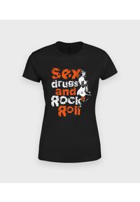 MegaKoszulki - Koszulka damska Sex, Rock i Rock n Roll. Materiał: bawełna. Styl: rockowy #1